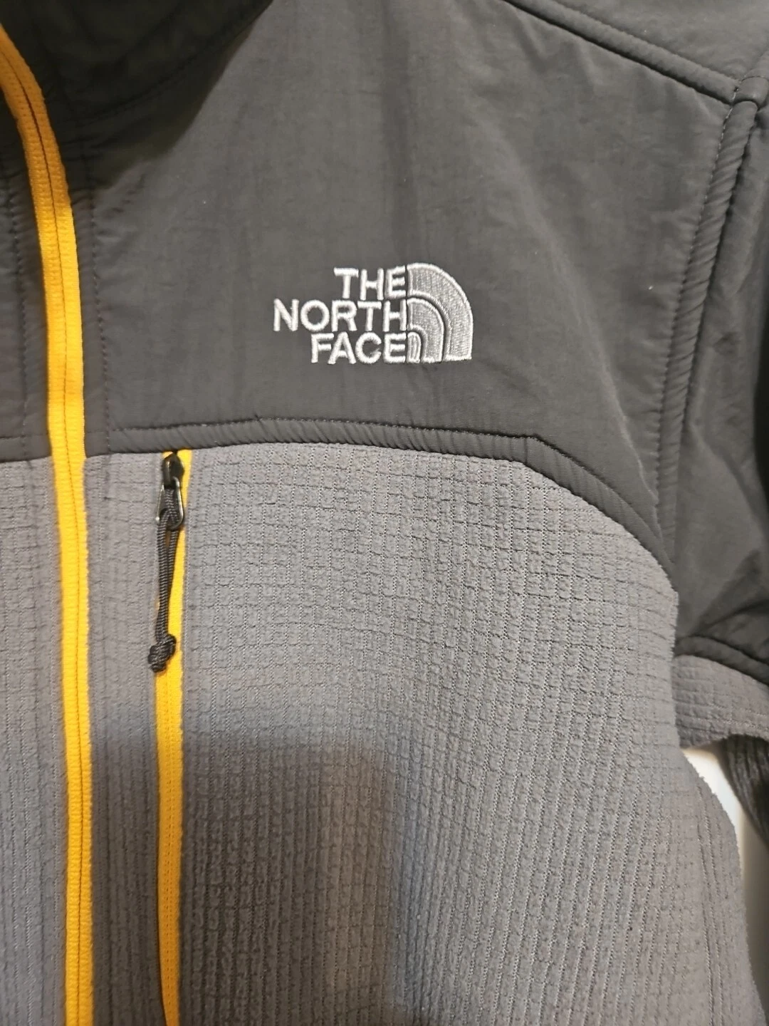 north-face zip fleece honey comb jacket