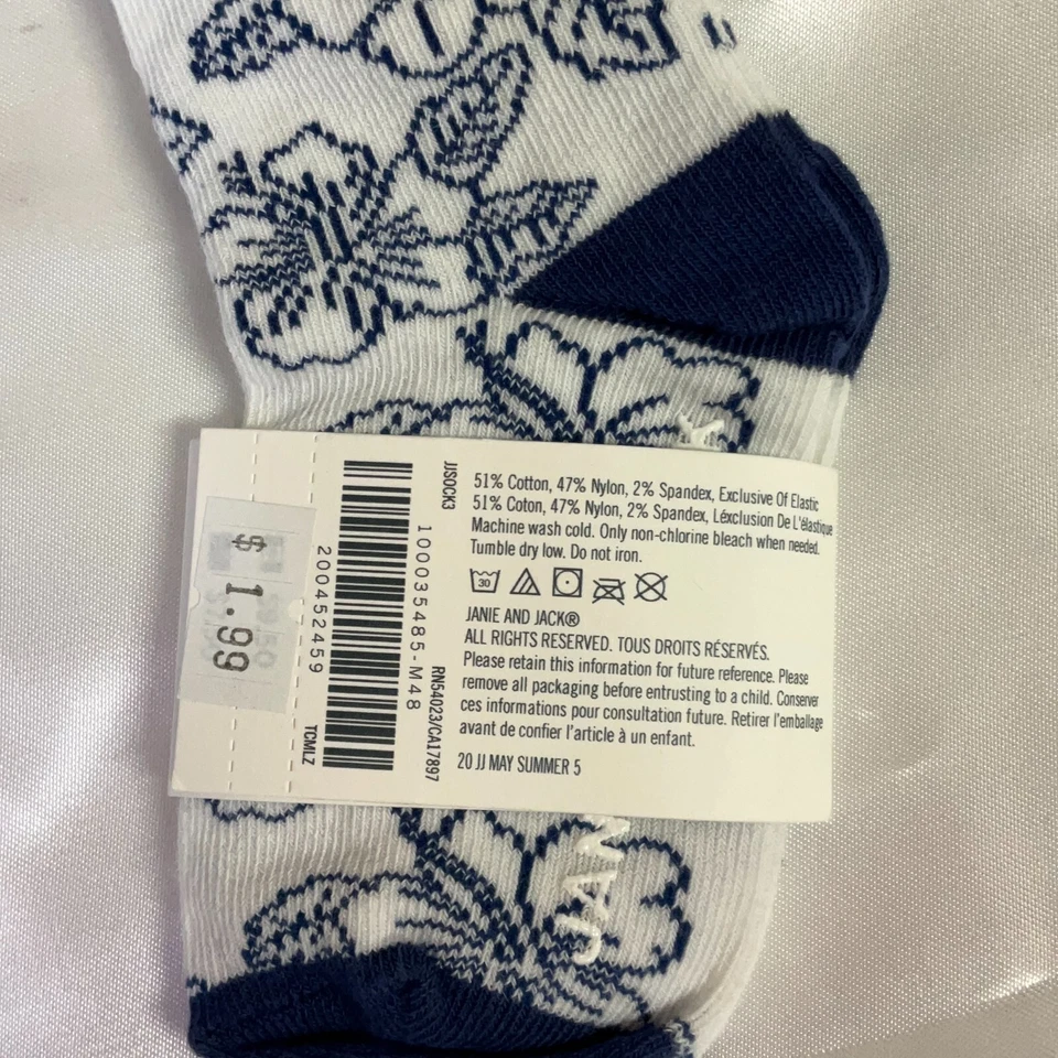 Janie And Jack Gorro Sombrero Conjunto Calcetines Niños Talla 12-18 M Multicolor Floral 2 Sombreros Foto 3 de 4