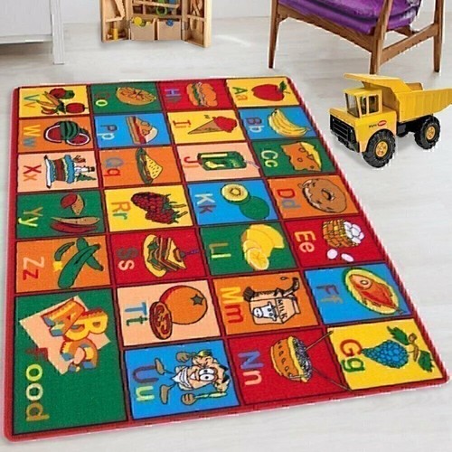 ABC rugs kids carpet educational mat for nursery children 8x10 rugs non-slip - 第 1/11 張圖片