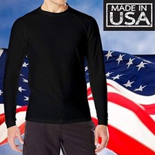 Men's Swim Shirts Rash Guards UV Protection - Made in the USA - SALE