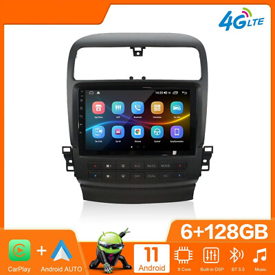For Acura Tsx 2004-2008 Android Car Radio Tesla Screen 2din Stereo Receiver 
