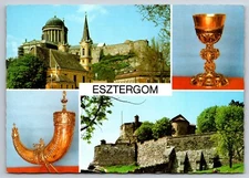 Esztergom Hungary Vintage Postcard Views Church Religious Items