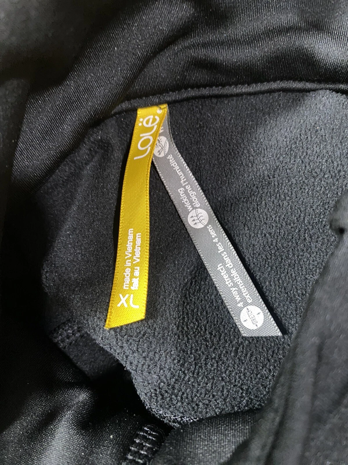 lole athletic long sleeve zip at collar side jacket