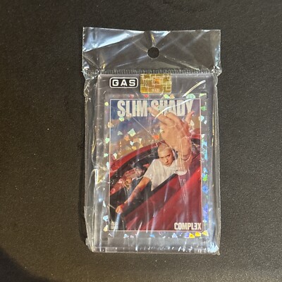 【Blue】Eminem Complex x GAS Trading Cards Gas Trading Cards X Complex Slim Shady Eminem Card BLUE Foil
