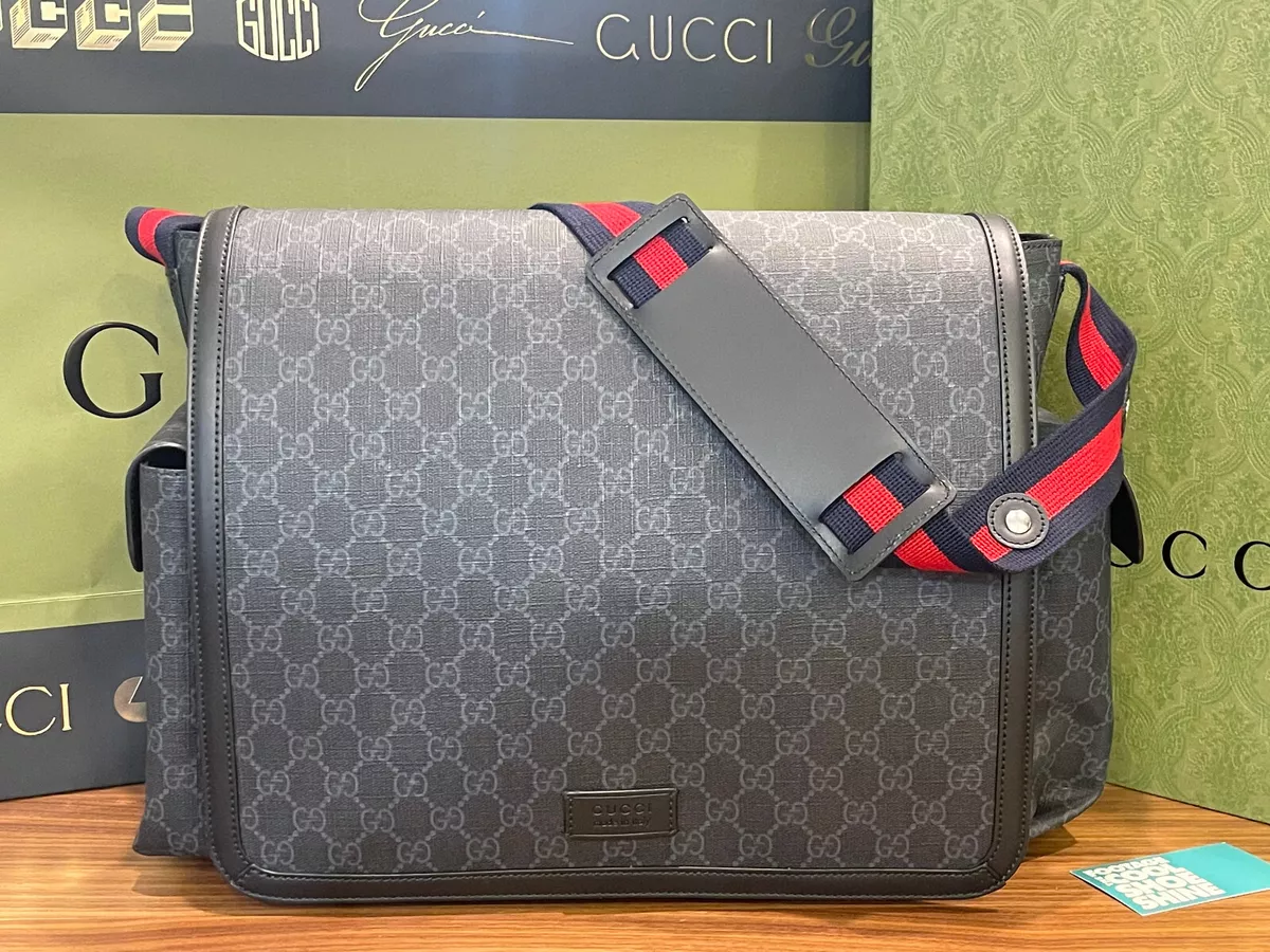 Gucci Messenger GG Supreme Black/Grey