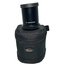 Lowepro 2X Telephoto Teleconverter Converter Threaded T-Mount Black with Case