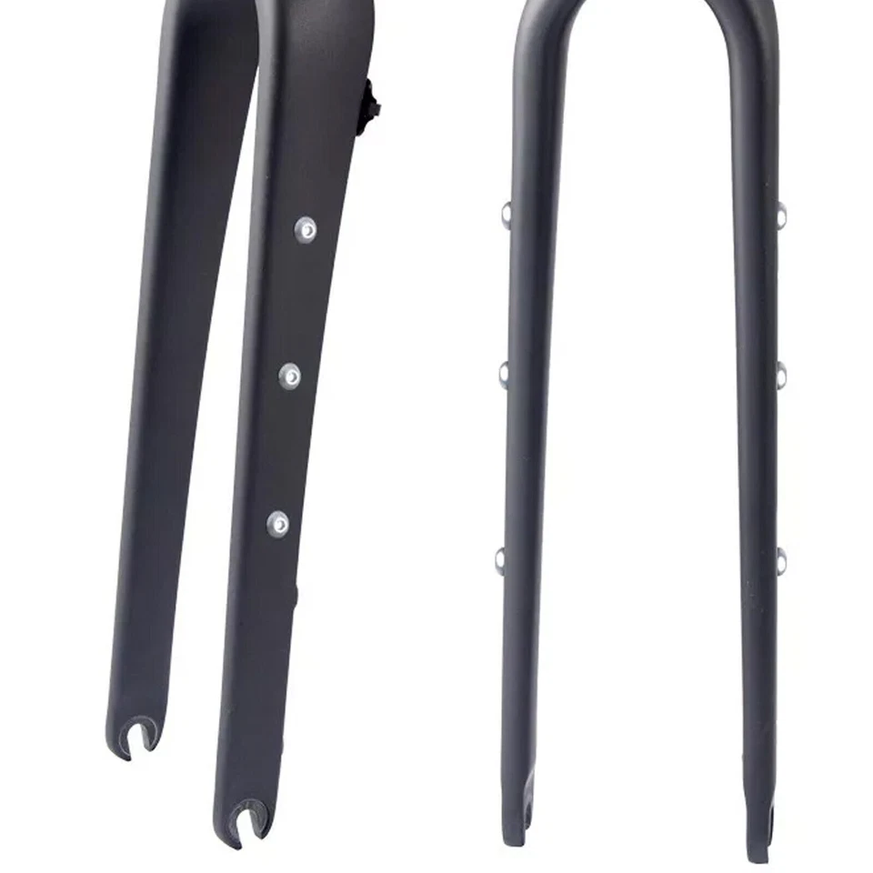 700C Carbon fiber 1 1/8 road Gravel bike wide tire Fork Flat Mount Quick release - Image 4 of 4