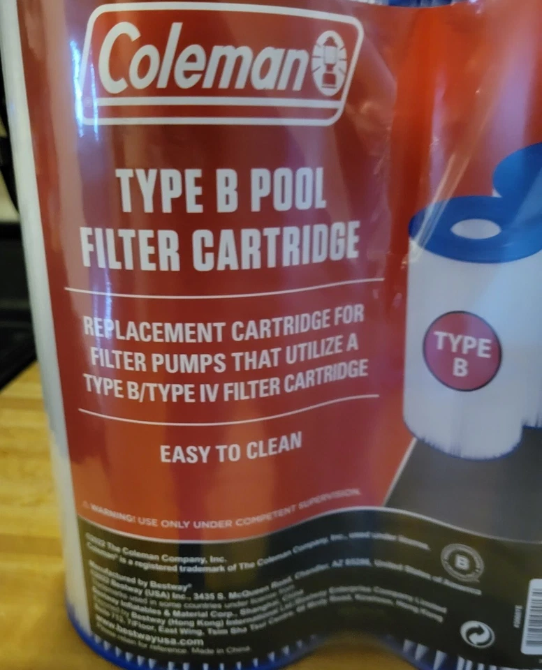 2-Pack Type B Universal Pool Filter Cartridge Fits Intex Summer Waves Coleman - Image 3 of 3