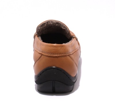 Ernesto Dolani 9640c Tan Leather / Sheepskin Deer Driver  display picture 3