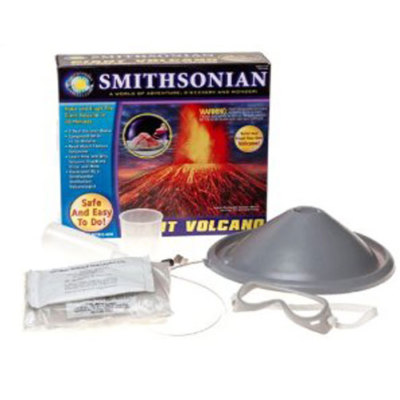 Smithsonian Giant Volcano Kit Build Erupt Science Project Volcanic Rocks NEW