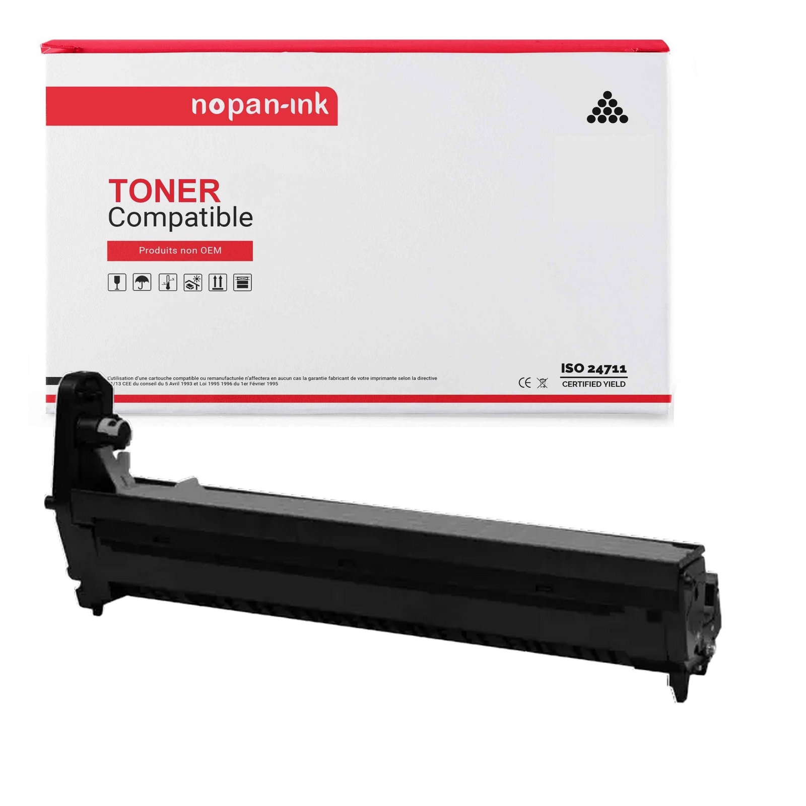 Tambour noir MC873 compatible pour la gestion de bureau