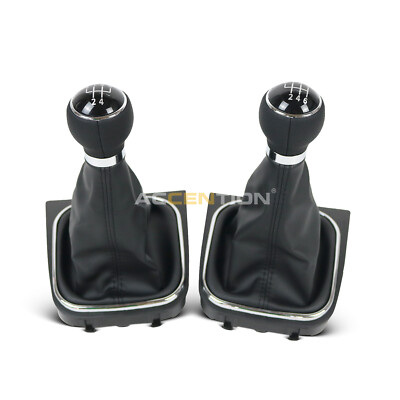 5/6 Speed Gear Shift Knob With Boot For VW Scirocco 2009-2014 EOS 2006-2011