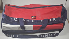 Vintage Tommy Hilfiger Bag Duffle 90s Backpack Flag Spell Out Colorblock Gym