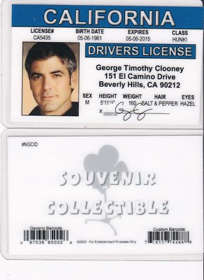 Patente Falsa Da Collezione X-Files | Carta D'Identità Promozionale Serie TV