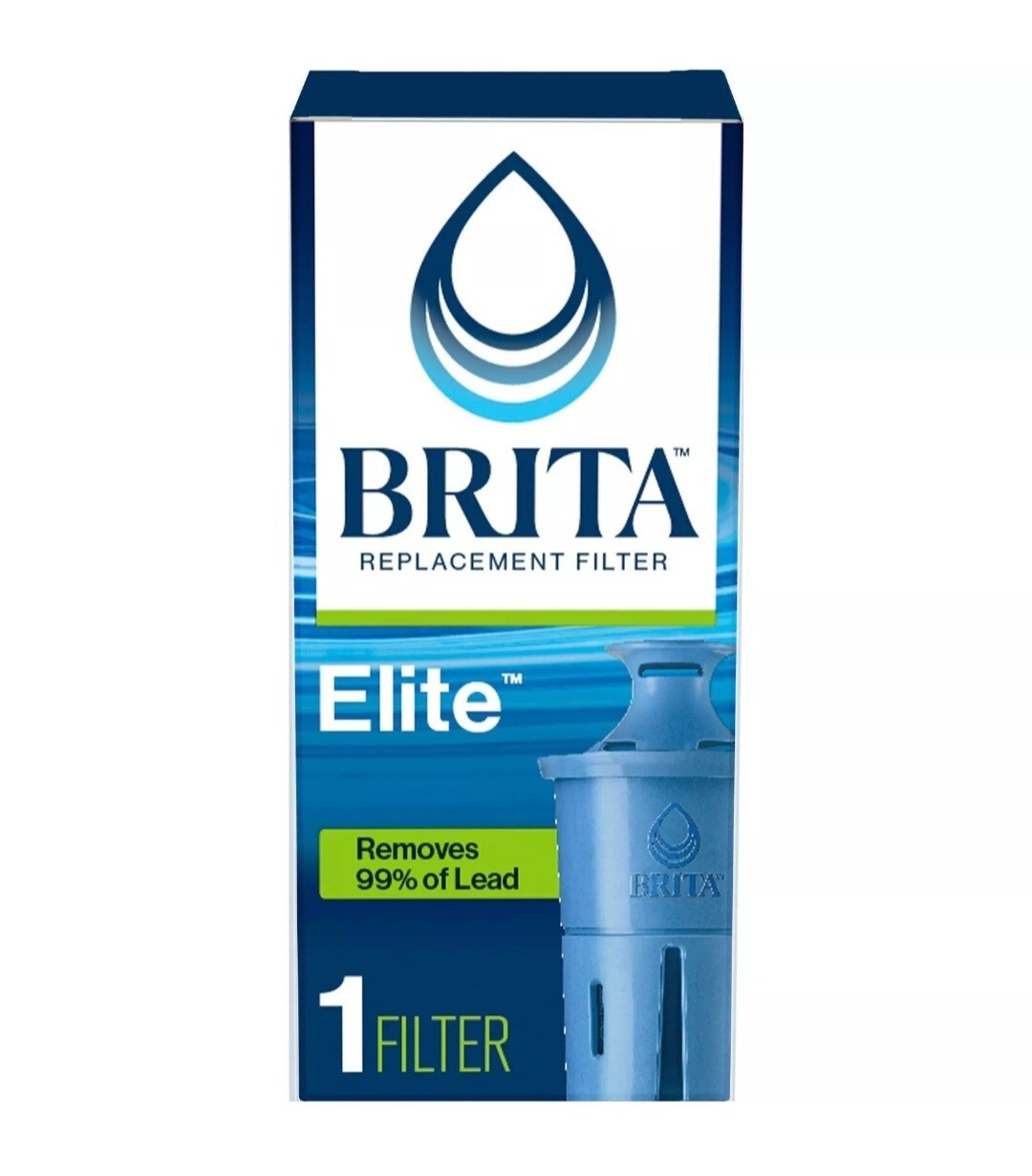 Brita Elite Replacement Filter For Pitchers Dispensers (1 Count)