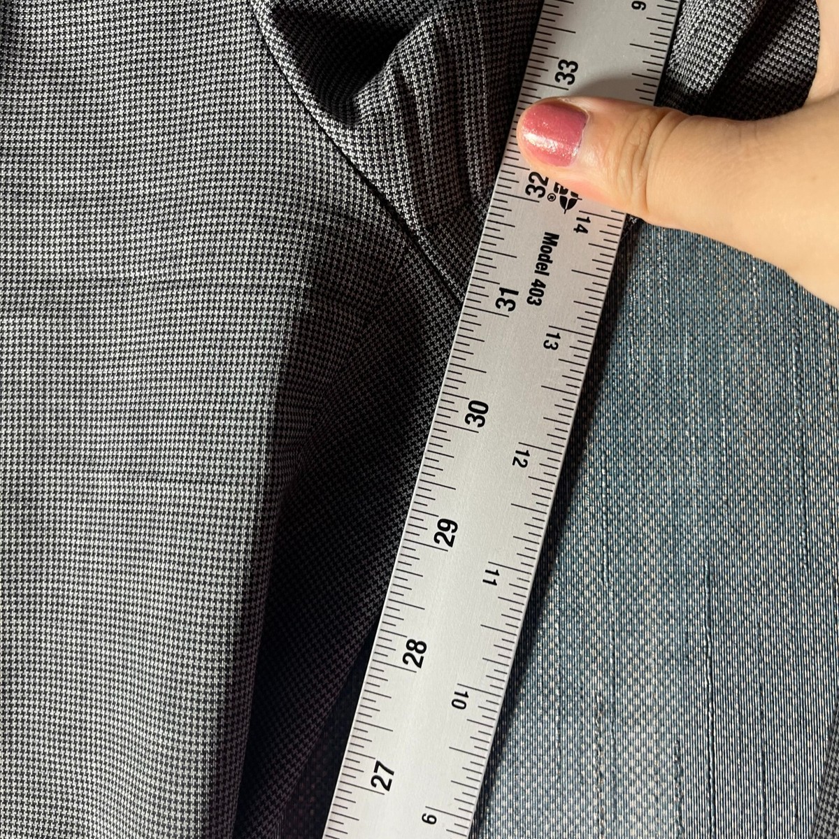 Boss Hugo Boss Womens Pants Gray Black Houndstooth Pull On Size 4  display picture 1