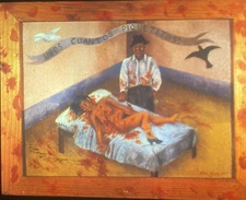 Frida Kahlo “Few Small Nips”  Mexican Magic Realism 35mm Slide