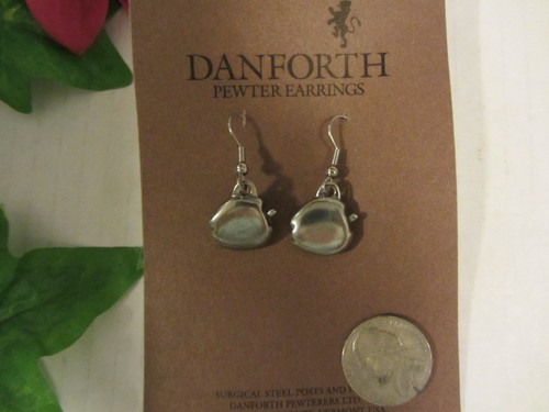 PENDIENTES DE MANZANA DE PELTRE DANFORTH DE COLECCIÓN FIRMADOS A MANO 1990 ¡L@@K PROFESOR! - Imagen 4 de 4