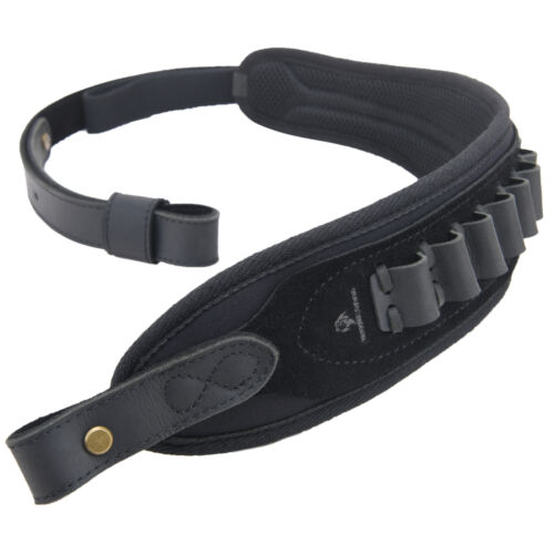 Cinghie imbottite morbide in pelle per fucile guscio fucile imbracatura per .308.22LR 12GA - Foto 4 di 47