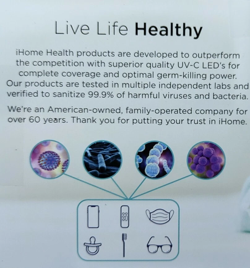 😷 Mantén tu teléfono limpio y seguro con iHome POWER UVC PRO - Clínicamente probado Foto 3 de 4