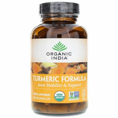180 Veg. Caps. ORGANIC INDIA TURMERIC FORMULA  180 Caps  EXP - 06/2027