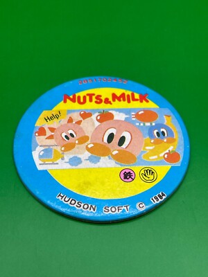 NUTS & MILK Menko 1984 Japanese Nintendo NES Game
