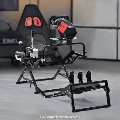 Marada Rennsimulator Klappcockpit für Logitech G923 G29 Moza & Thrustmaster