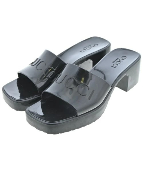 GUCCI Sandals Women's EU37 (approx. 23.5cm) Black