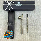 BID MB Meisterstück Silver Guilloche Rollerball Pen w/ Leather Pouch & Refill — photo 2