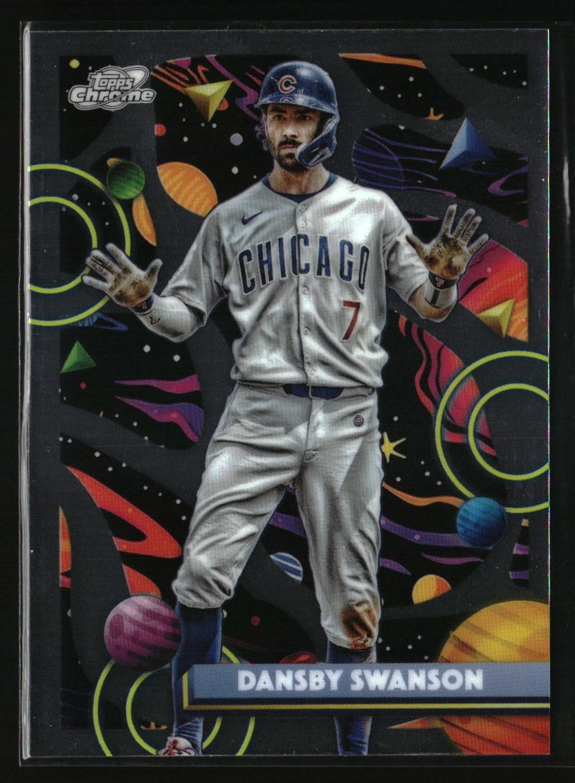 2025 Topps Chrome Cosmic Dansby Swanson #187 Chicago Cubs