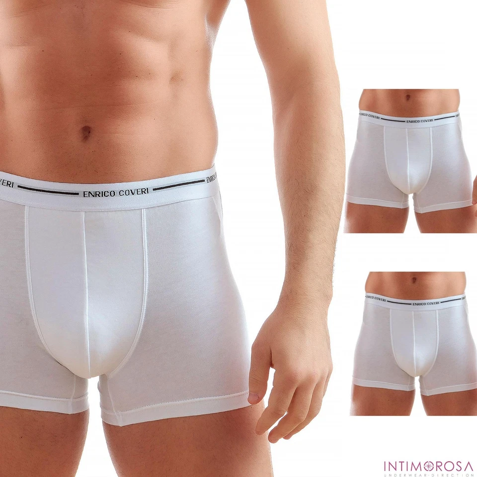 Boxer uomo Enrico Coveri eb1000 cotone elasticizzato 3 pz - Immagine 4 di 4