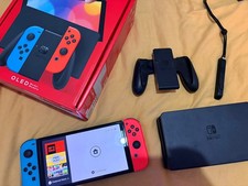 Nintendo Switch (OLED Model) -Red/Blue | Great Christmas gift (READ DESCRIPTION)