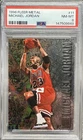 1996 Fleer Metal #11 Michael Jordan Chicago Bulls PSA 8 FOIL NICE CARD MJ HOF