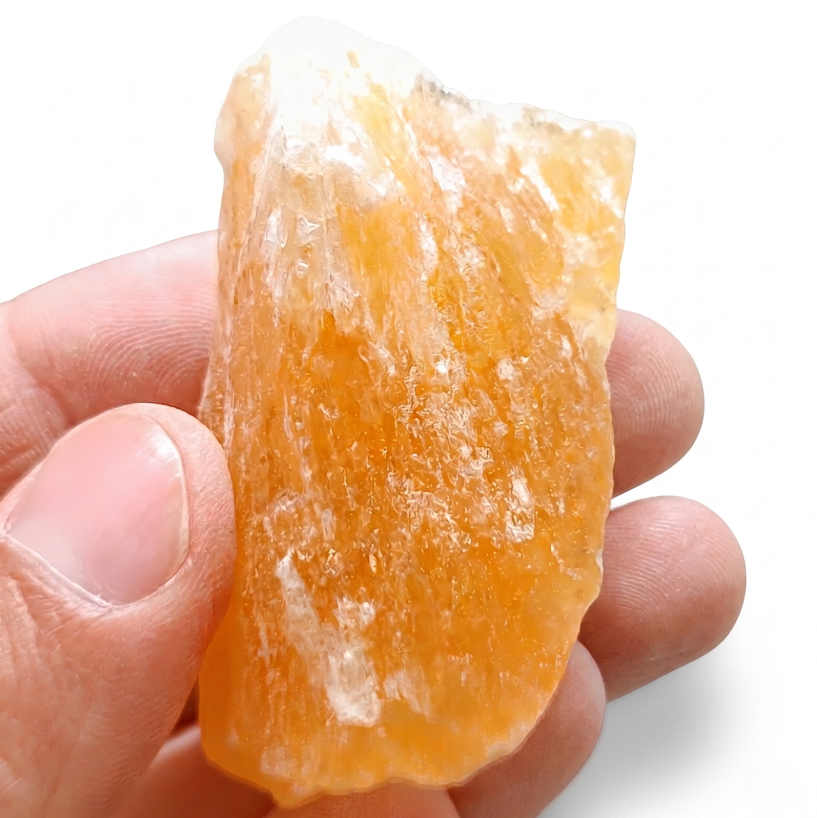 Orangencalcit AA Rohstein Mexiko 47 g Vitrinenstück Mineral Kristall Deko Unikat Orangencalcit AA Rohstein Mexiko 47 g Vitrinenstück Mineral Kristall Deko Unikat
