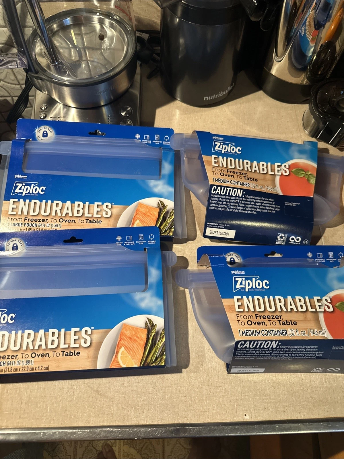 Ziploc Endurables Reusable Silicone Food Storage Pouch - See Description
Opens in a new window or ta