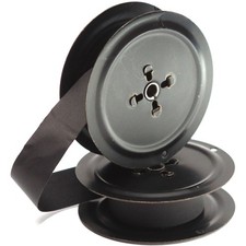 Smith Corona Typewriter Twin Metal Spools with New Black Ribbon