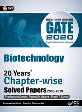 Gate 2020: 20 Years Chapterwise Solved Papers (2000-2019) - Biotechnology (Paper