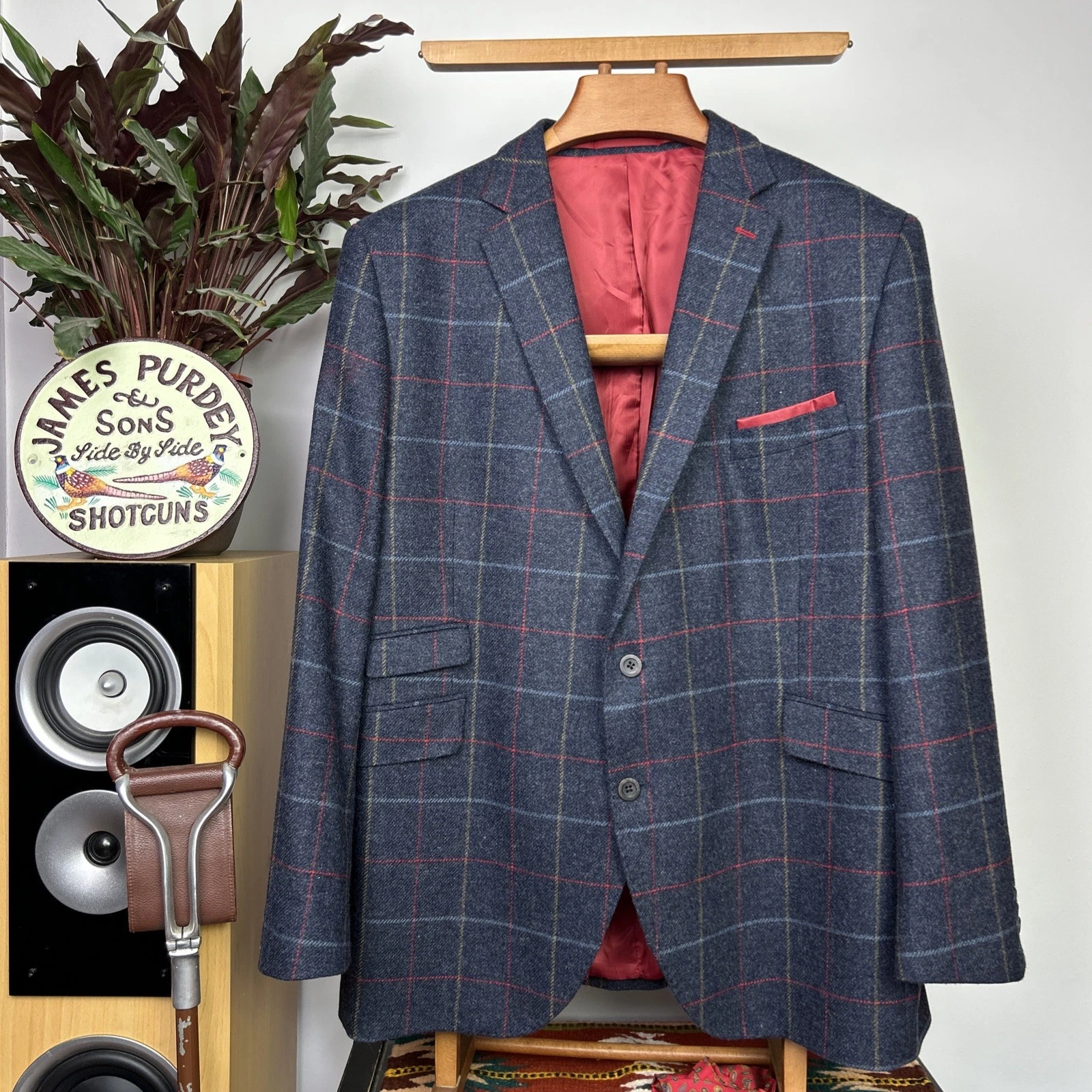 Brook Taverner (48R) Yorkshire Moon TWEED Blazer Sport Jacket Windowpane Check
Opens in a new window