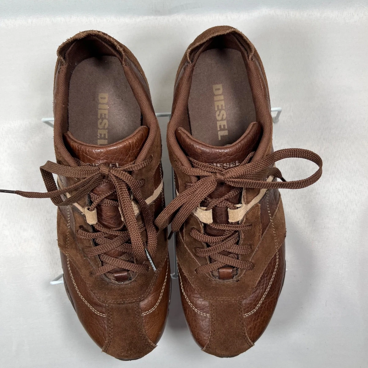 靴 Diesel square toe design leather shoes Diesel DIESEL Black Wish Casual Square Toe Leather Shoes Men Size