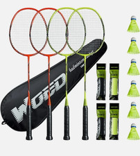 WOEDfessional Carbon Fiber Badminton Rackets Badminton Racquet for Backyards Gym