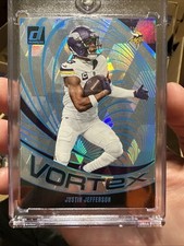 2024 Panini Donruss Vortex Justin Jefferson #VOR-JJE Cubic /50