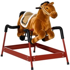 Soft Plush Horse Ride-on with Soft Feel, Imaginative Interactive Toy for Kids