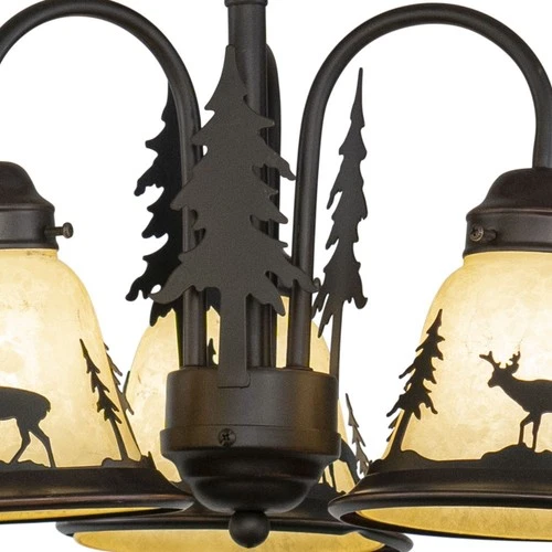 Bryce 3-Light Convertible Light Kit in Rustic and Shaded Style 10.5 Inches Tall - Picture 5 of 9