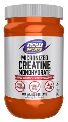 NOW Foods Micronized Creatine Monohydrate - 500g (57,98 EUR/kg)