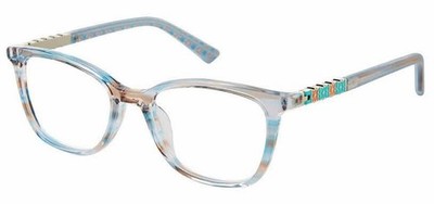 NICOLE MILLER YOUTH GIRLS AMELIA C02 TEAL CATEYE EYEGLASSES FRAMES 47-16-125