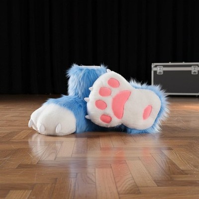Fursuit Pfotenhandschuhe flauschig Plüsch Pfotenhandschuhe mit Krallen weich
