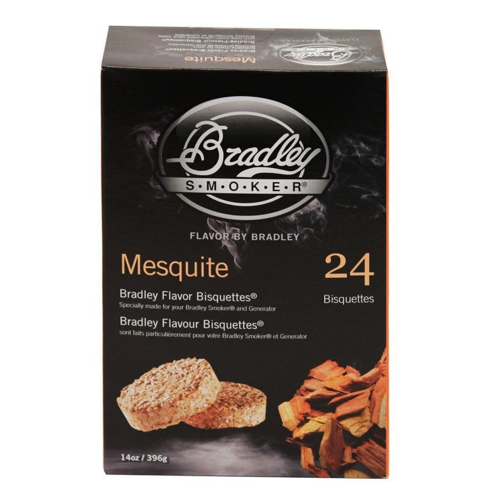 Flavor Bisquettes Mesquite 24 Pack Bradley Smoker BTMQ24 24Pk