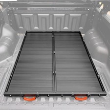 Aluminum Wheel-rolling Slide-out Truck Bed Storage Tray 2-pack 400lbs Load Aluminum Wheel-rolling Slide-out Truck Bed Storage Tray 2-pack 400lbs Load
