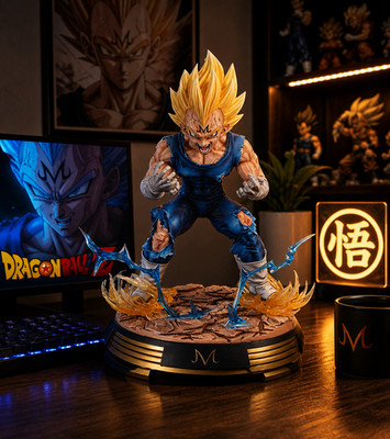 Dragon Ball Z Majin Vegeta Figure 28cm PVC Statue Anime Collectible Model