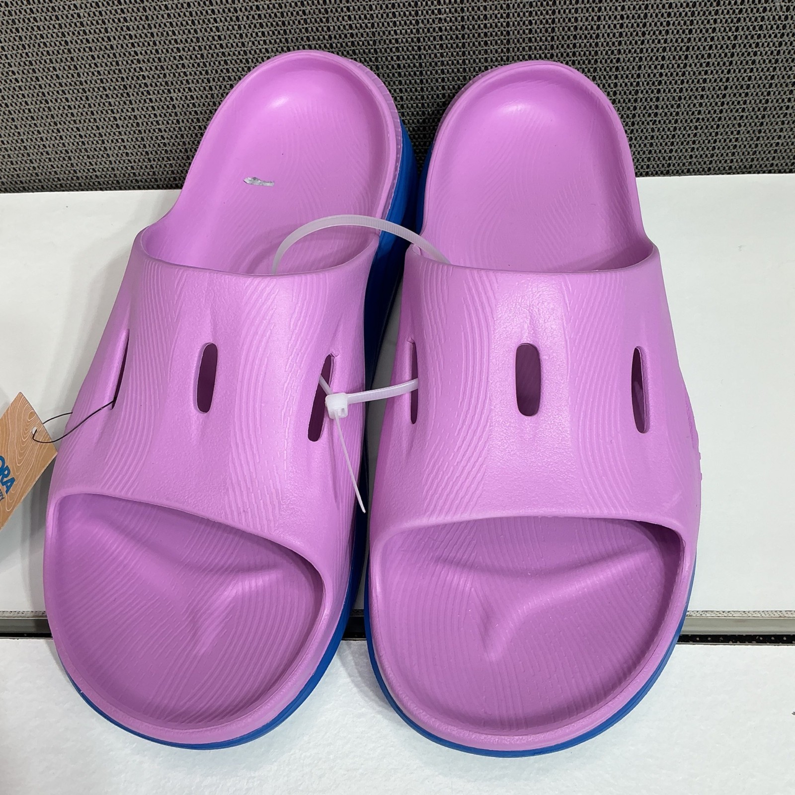 HOKA Ora Recovery Slide 3 Cyclamen/Coastal Sky Men's 12 / Women's 14 NEW thumbnail 2